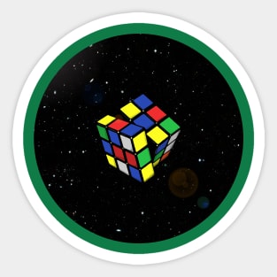 Squares in Space Sticker